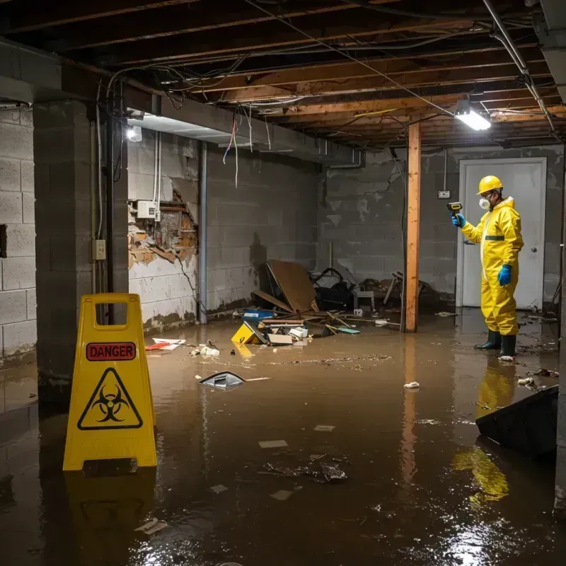 Flooded Basement Electrical Hazard in Vernon Parish, LA Property